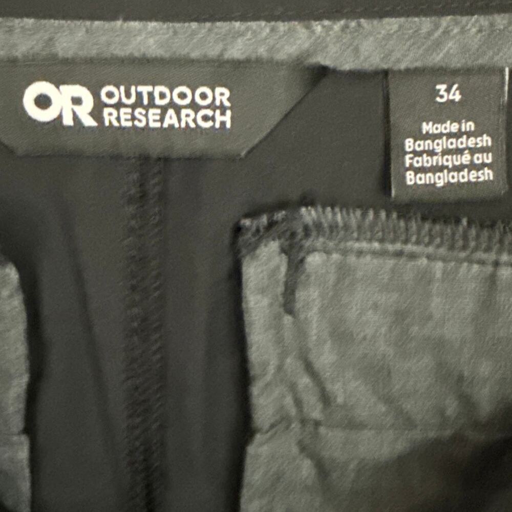Outdoor Research Timberline Shorts Mens 34 Black Stretch Hiking Trail - Picture 13 of 14